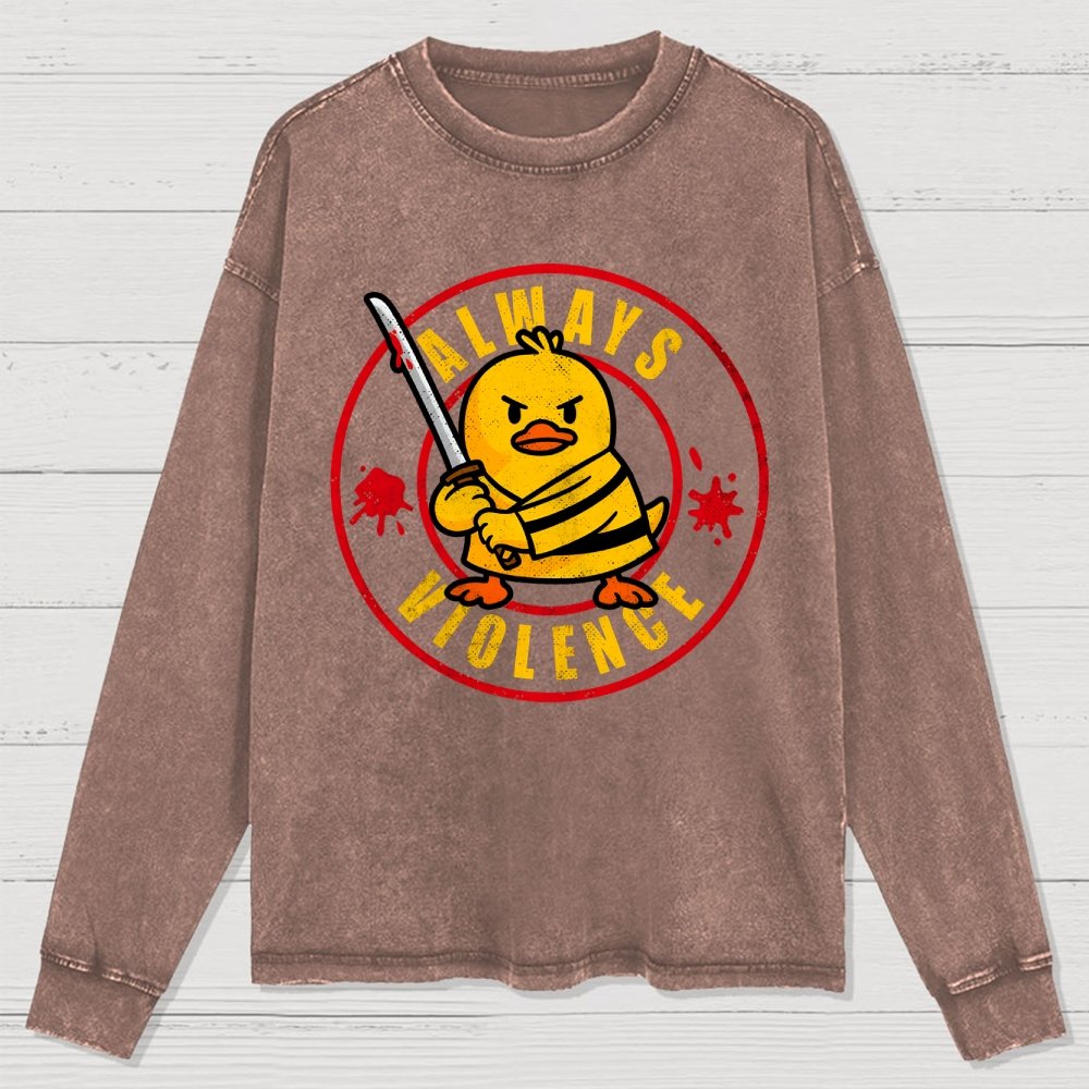 Always Violence Washed Long Sleeve Tee