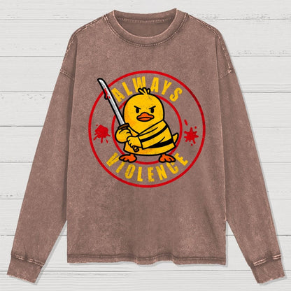 Always Violence Washed Long Sleeve Tee