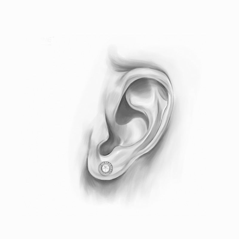 Stainless Steel Zircon Studs | Bold Frame, Bright Soul, Unapologetically You