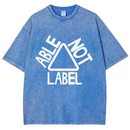 See the Able Not the Label Awareness Vintage Distressed T-shirt