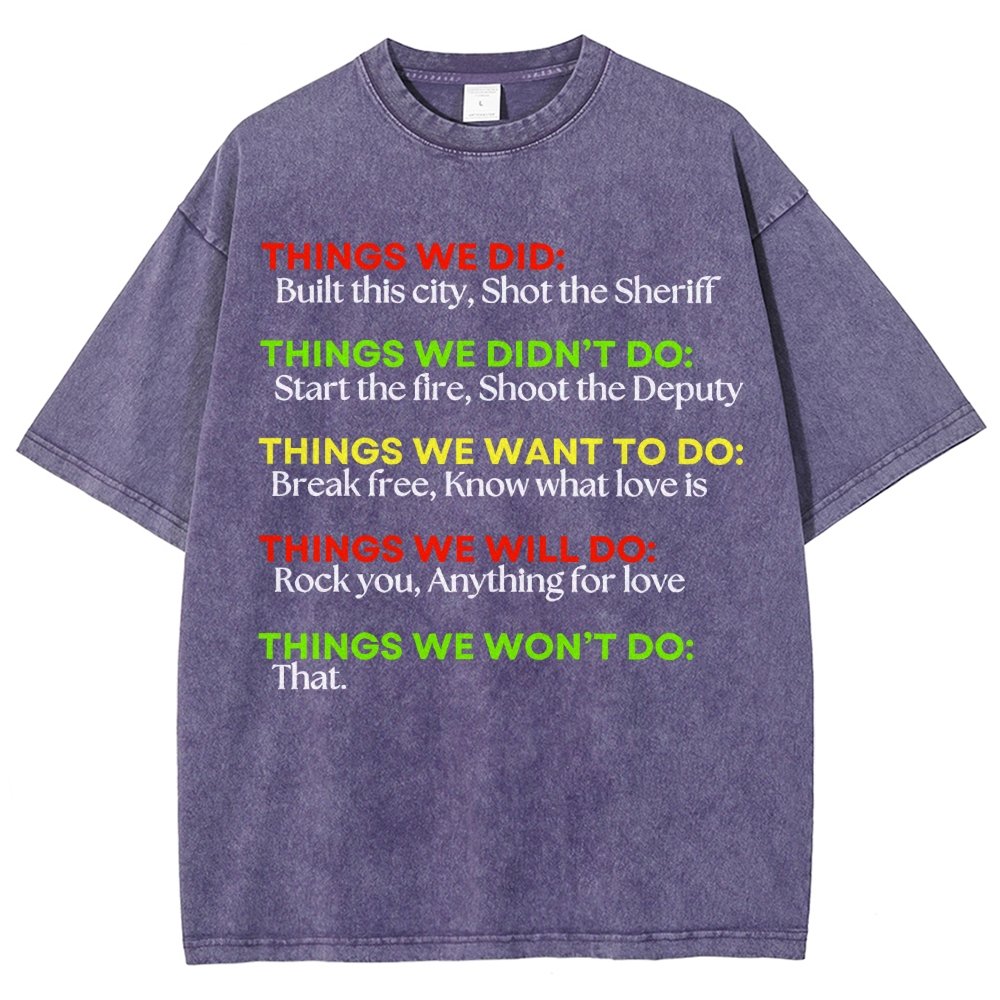 Things We Did... Vintage Distressed T-shirt