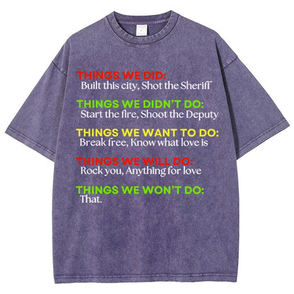 Things We Did... Vintage Distressed T-shirt