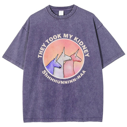 They Took My Kidney Vintage Distressed T-shirt