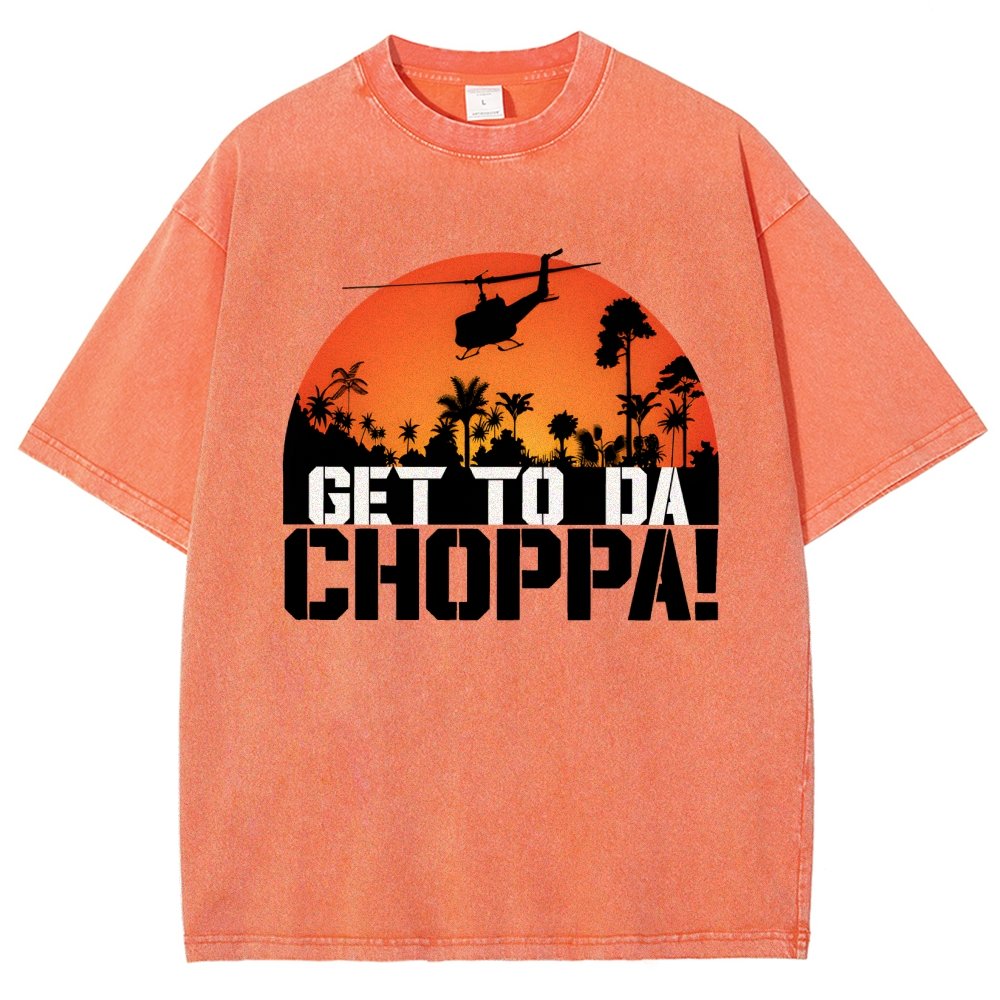 Get To The Chopper Vintage Distressed T-shirt
