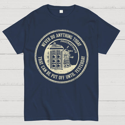 Time Travel Procrastination Geek T-Shirt