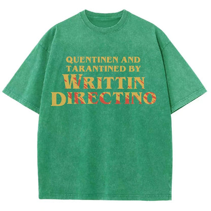 Writtin Directino Vintage Distressed T-shirt