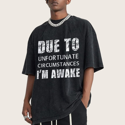 Unfortunate Circumstances Awake Vintage Distressed T-shirt