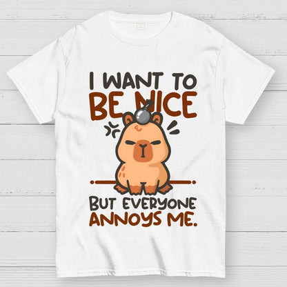 Capy wants to be nice Unisex Geek T-Shirt