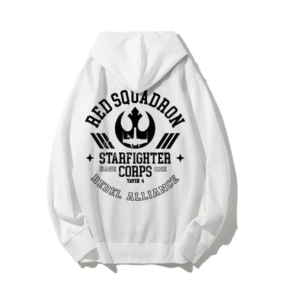 Red Team Base One Printed Back Unisex Cotton Hoodie