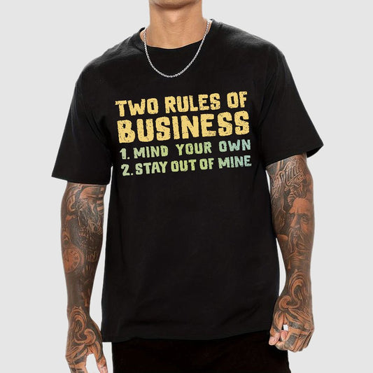 Two Rules of Business Geek T-Shirt