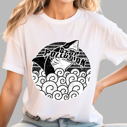 Stop Pollution Geek T-Shirt