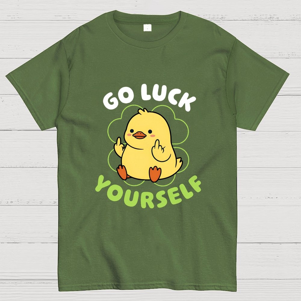 Go Luck Yourself Duck Geek T-Shirt