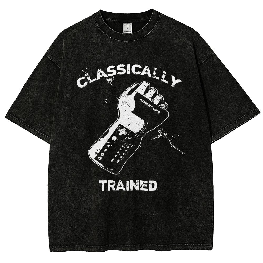 Classically Trained Gamer Vintage Distressed T-shirt