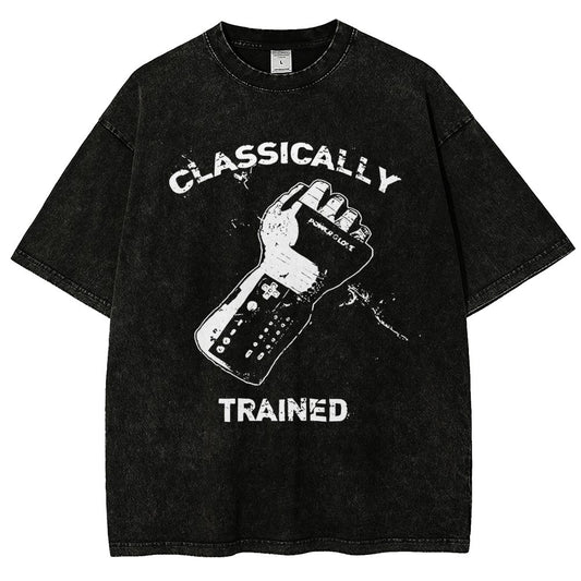 Classically Trained Gamer Vintage Distressed T-shirt