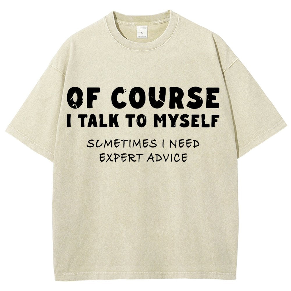 Talk To Myself Vintage Distressed T-shirt