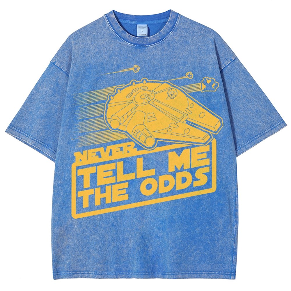 Never Tell Me The Odds Vintage Distressed T-shirt
