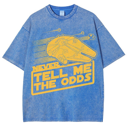 Never Tell Me The Odds Vintage Distressed T-shirt