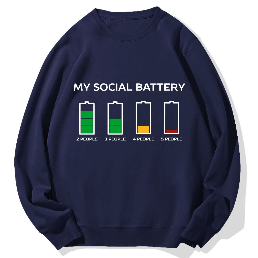 Funny Introvert Humor Geek Cotton Sweatshirt