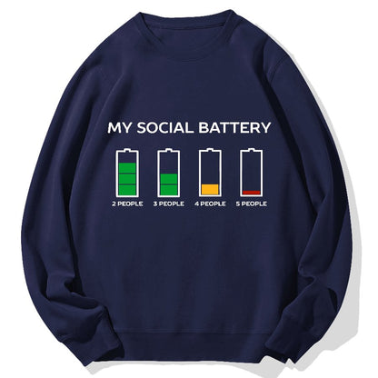 Funny Introvert Humor Geek Cotton Sweatshirt