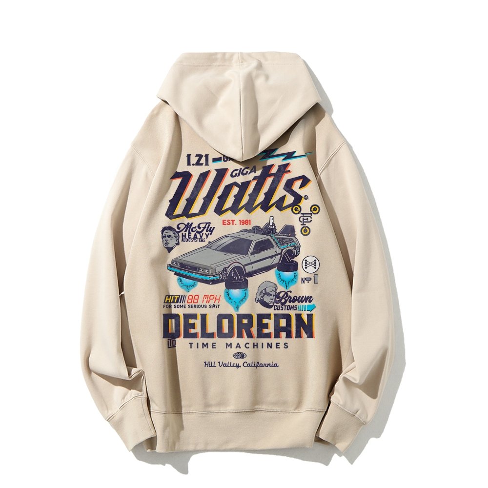 Gigawatts Garage Remix Printed Back Unisex Cotton Hoodie