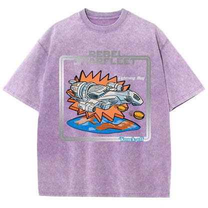 Lightning Bug Knock-off Spaceship Vintage Distressed T-shirt