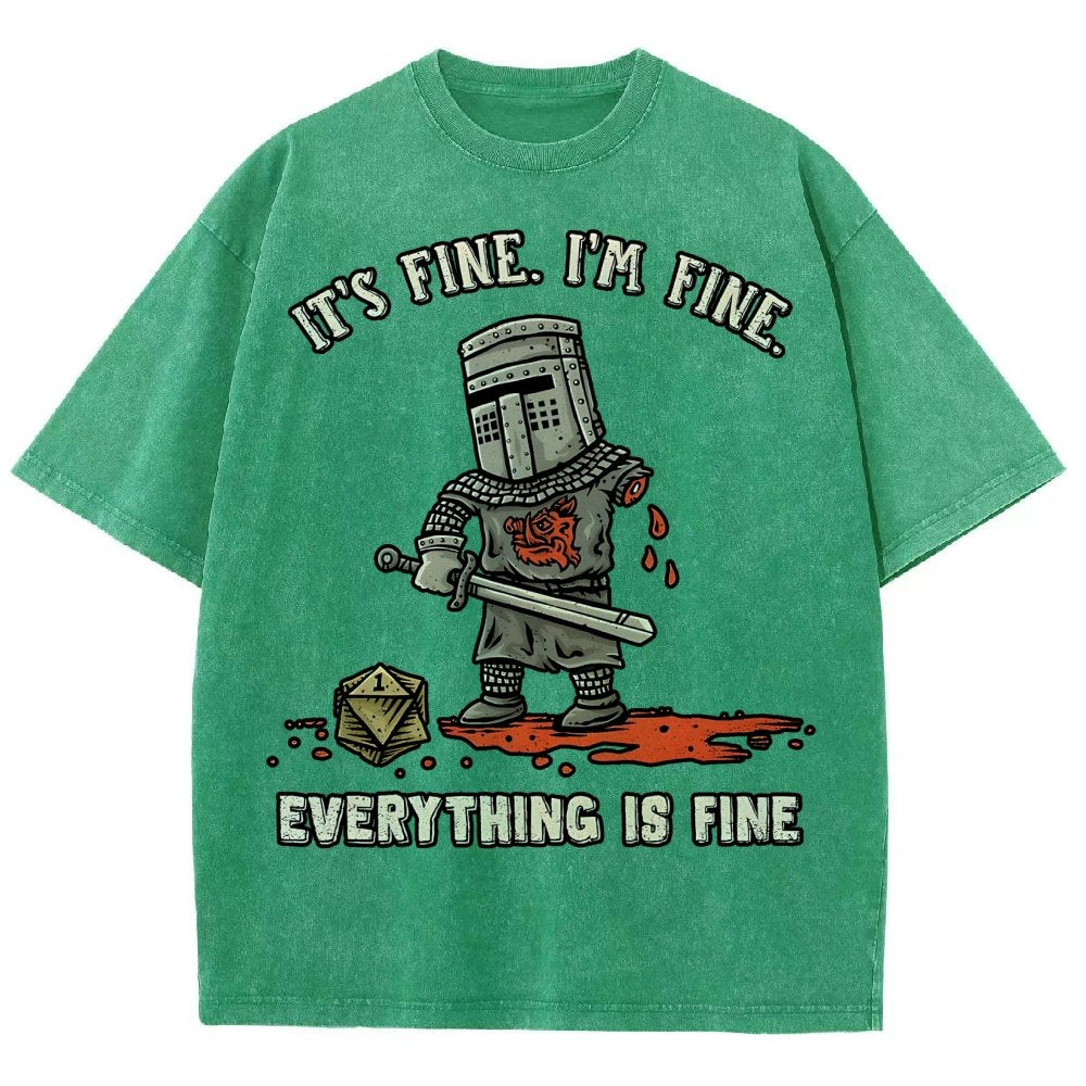 Its Fine Im Fine Everything Is Fine  Vintage Distressed T-shirt
