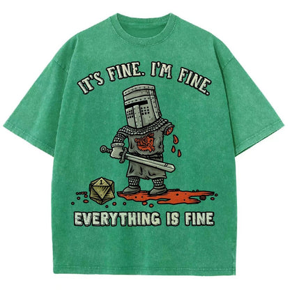 Its Fine Im Fine Everything Is Fine  Vintage Distressed T-shirt