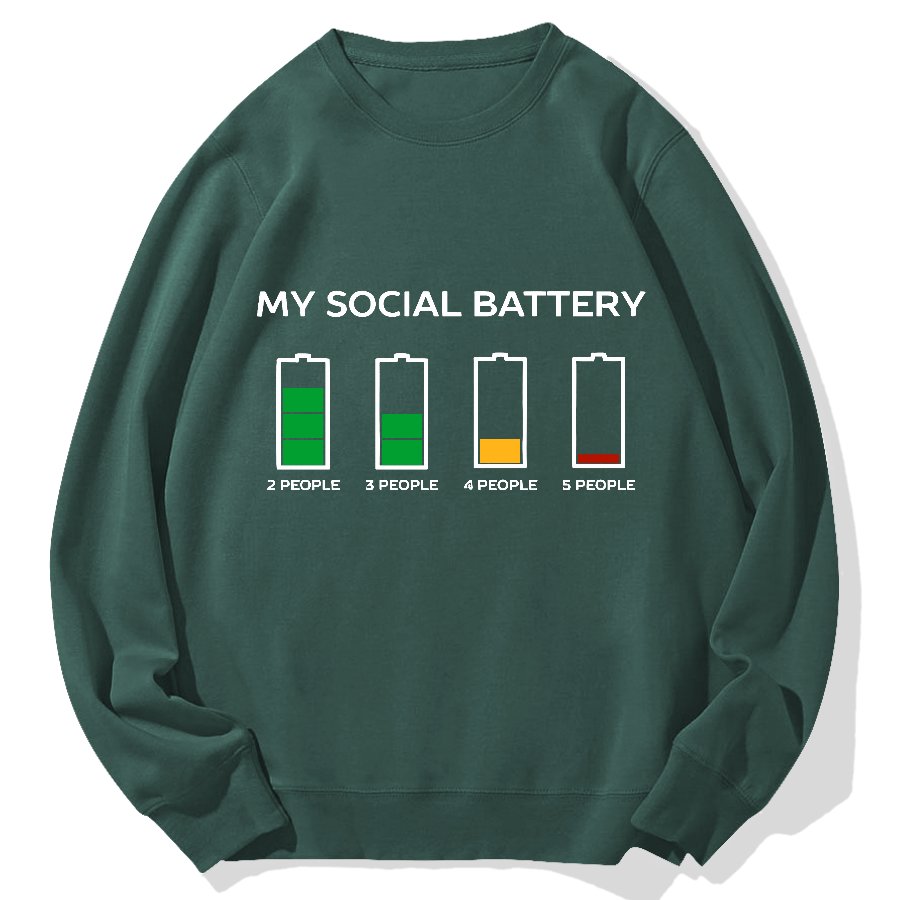 Funny Introvert Humor Geek Cotton Sweatshirt