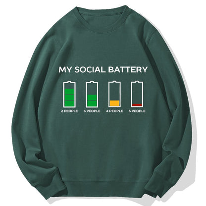 Funny Introvert Humor Geek Cotton Sweatshirt