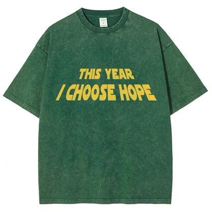 I Choose Hope  Vintage Distressed T-shirt