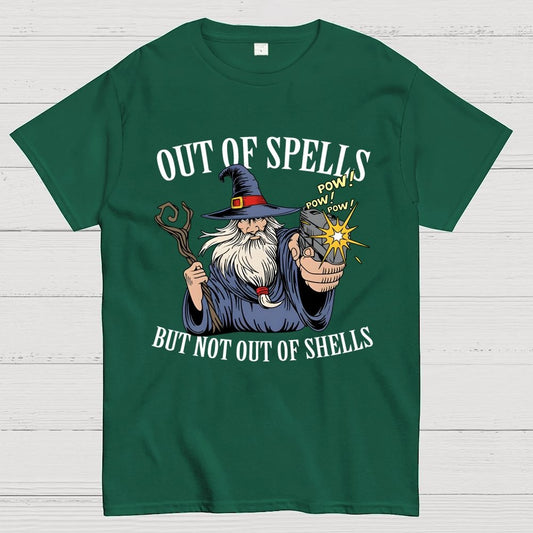 Out of Spells but Not Out of Shells Unisex Geek T-Shirt