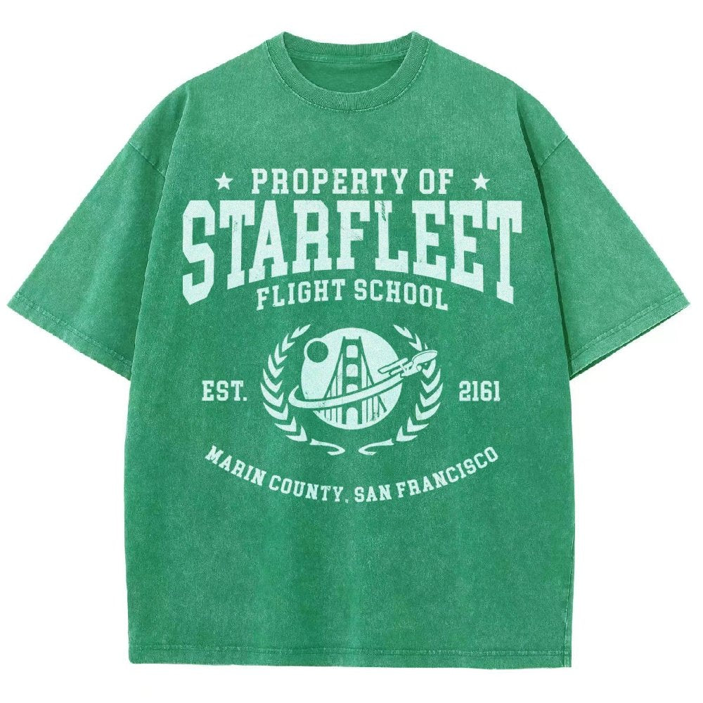 Academy Flight School Vintage Distressed T-shirt