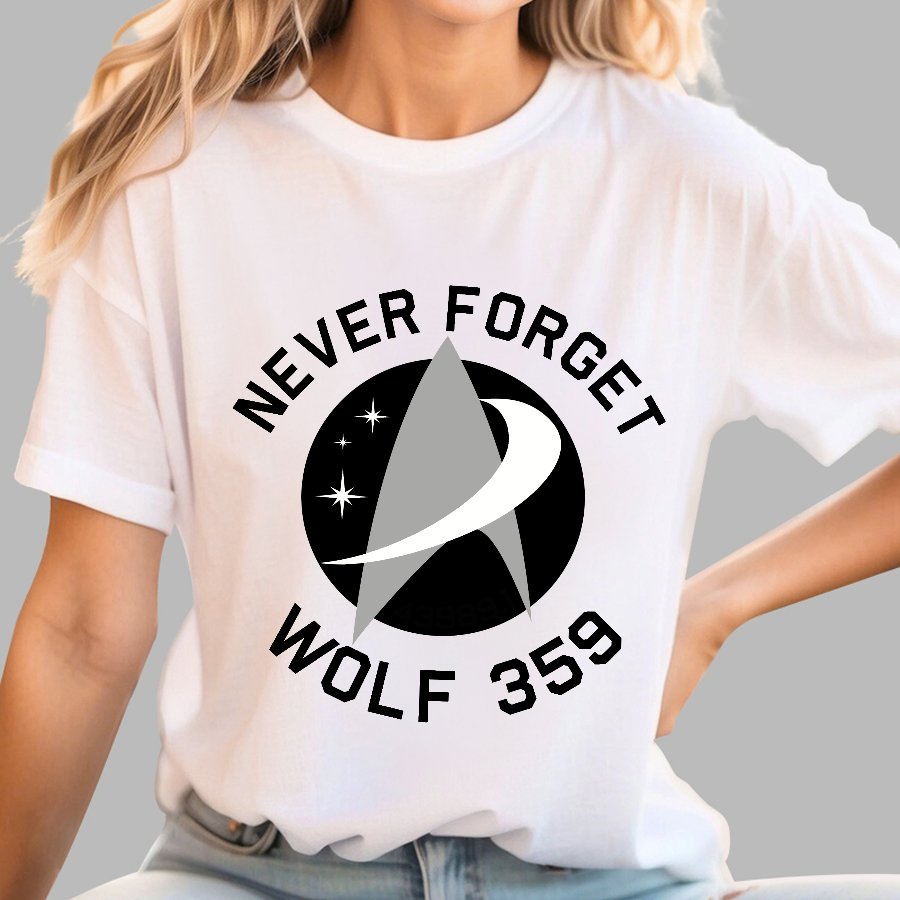 Never Forget Wolf 359 Geek T-Shirt