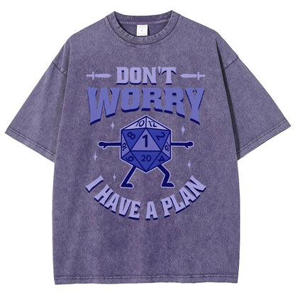 Don't Worry I Have A Plan Vintage Distressed T-shirt