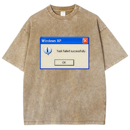 Task Failed Successfully Vintage Distressed T-shirt