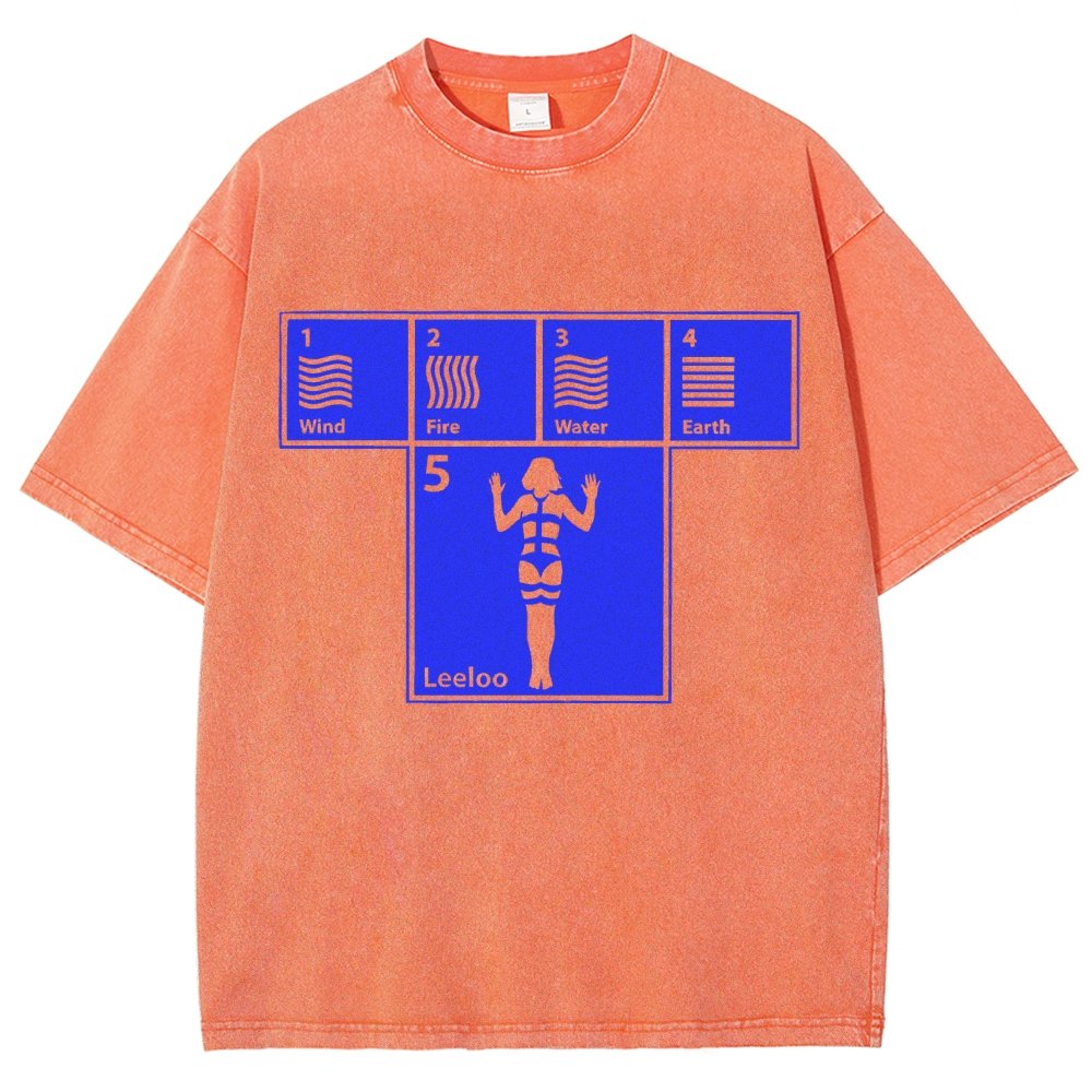 Five Elements Vintage Distressed T-shirt