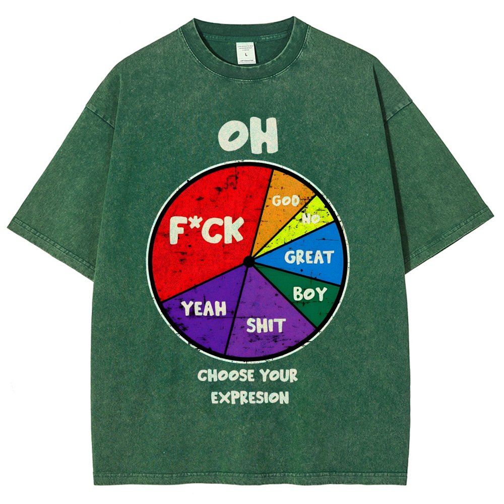 Choose You Expression Vintage Distressed T-shirt