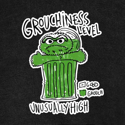 Grouchiness Level Vintage Distressed Hoodie