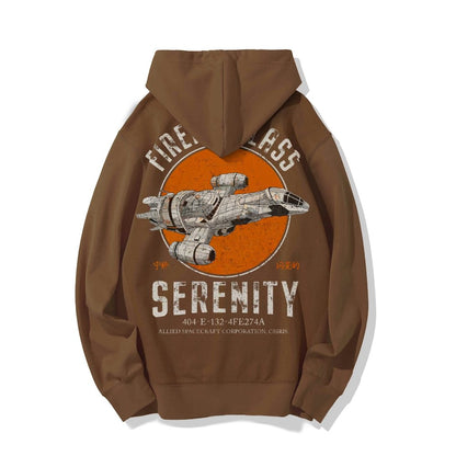 Retro Smugglers Nerdy Printed Back Cotton Hoodie