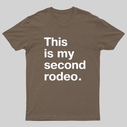 This is my second rodeo Geeky T-Shirt