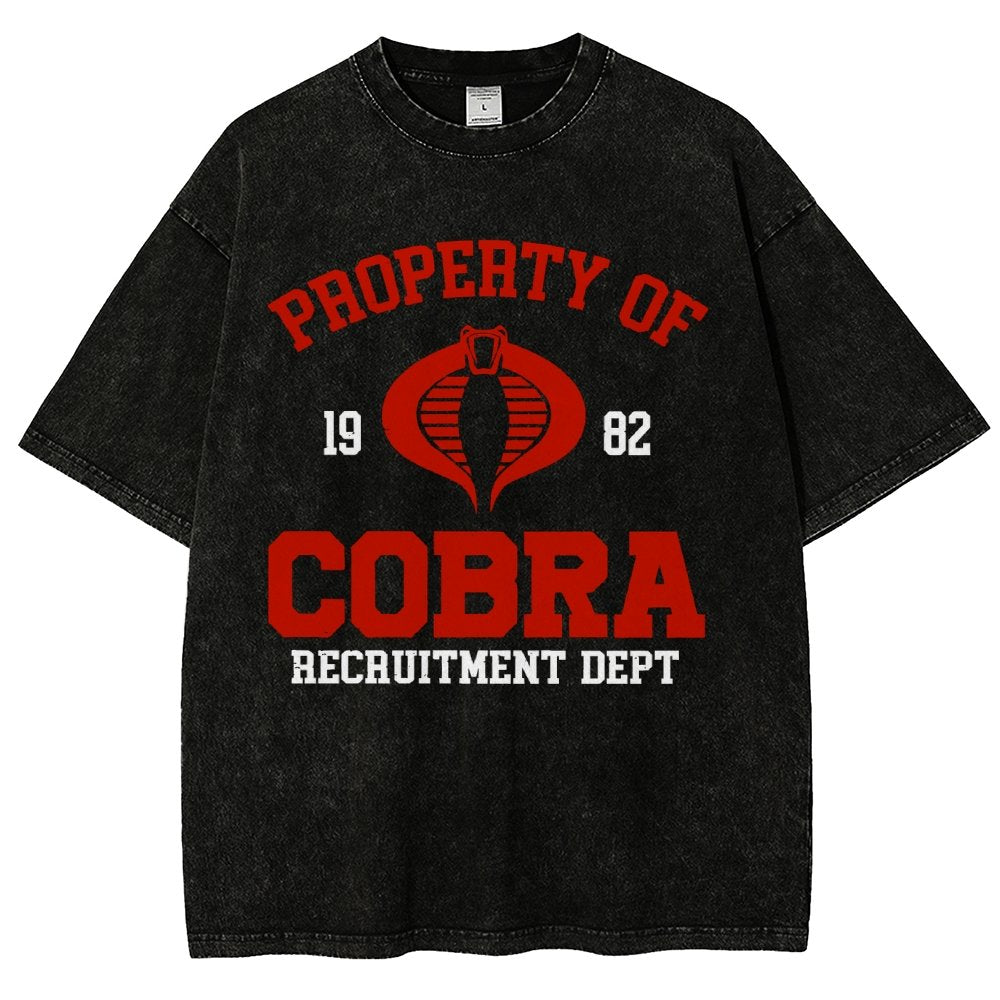 Property of cobra Vintage Distressed T-shirt