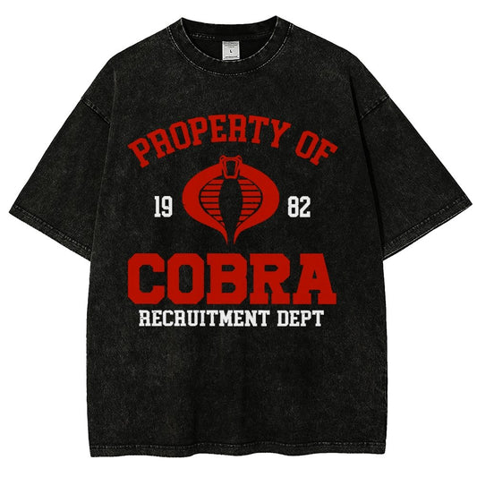 Property of cobra Vintage Distressed T-shirt