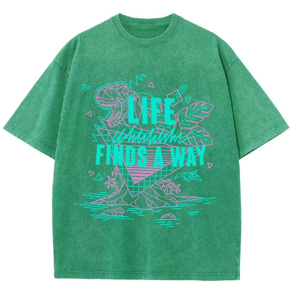 Life Finds A Way Vintage Distressed T-shirt