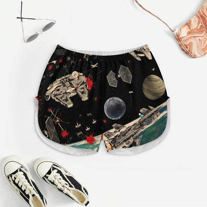 Print  Women's Geek Suspender Cami Set
