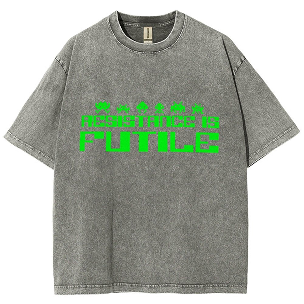 Resistance is Futile Vintage Distressed T-shirt