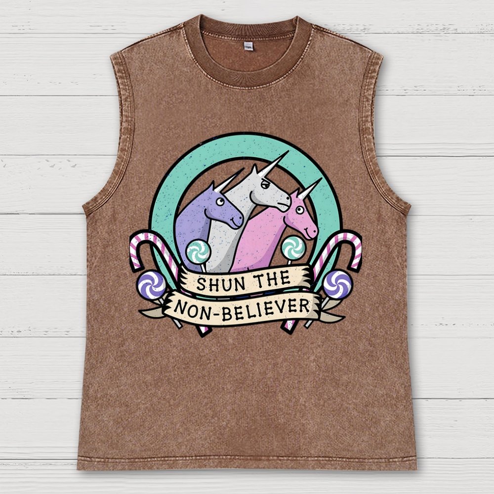 Shun the Non-Believer Vintage Distressed Washed Tank