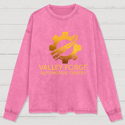 Funny Valley Forge Automotive Washed Long Sleeve Tee