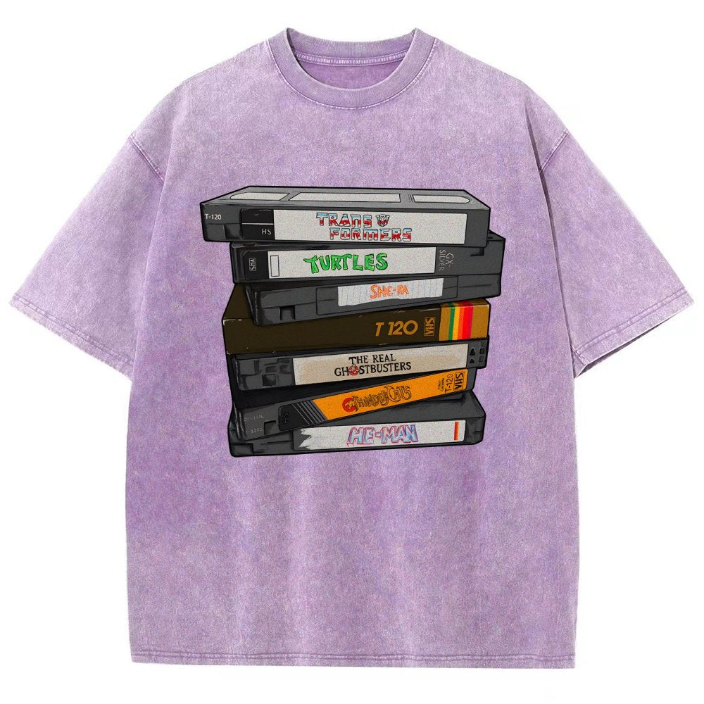 Nostalgic VHS - Action Edition Vintage Distressed T-shirt