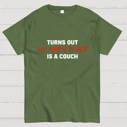 My Happy Place Is A Couch Geek T-Shirt
