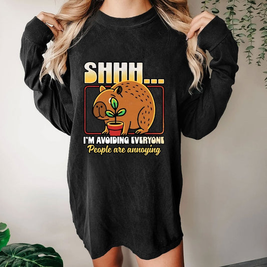 People are Annoying Washed Long Sleeve Tee